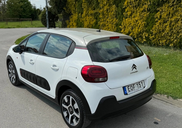 Citroen C3 cena 39900 przebieg: 148000, rok produkcji 2018 z Kolbuszowa małe 232